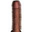 King Cock Plus 7.5" Triple Threat Thrusting, Warming Vibrating Dildo warms to body temperature in minutes for an experience that feels like the real deal. With 7 thrusting patterns and 7 vibration modes to choose from, you'll love that you can use the 3-button controls to toggle your settings independently or together to create your perfect pleasure pattern. Vibration modes.
