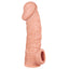 Kokos 6.5" Realistic Textured Cock Extension Sleeve With Firm Core increases girth by 1.5cm & sets your length at 6.5" w/ a trimmable firm core to complement your natural erect or flaccid size. 