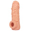 Kokos Nubby Textured Open-Head Penis Sleeve increases girth by 1.7cm w/ thick walls & raised nodes for your partner to enjoy.