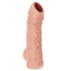 Kokos Nubby Textured Open-Head Penis Sleeve increases girth by 1.7cm w/ thick walls & raised nodes for your partner to enjoy. (2)