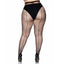 These fishnet tights for curvy women have a sexy backseam detail that adds erotic vintage style to lingerie looks & everyday clothing. Queen size (2)