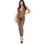  Leg Avenue Crotchless Footless Backless Oval Net Bodystocking has a deep neckline & open net weave to reveal more + crossover shoulder straps to expose your back. (5)