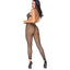  Leg Avenue Crotchless Footless Backless Oval Net Bodystocking has a deep neckline & open net weave to reveal more + crossover shoulder straps to expose your back. (6)