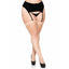 These thigh-highs for curvy figures are soft + breathable w/ solid thigh bands for a simple, sexy look. Nude.