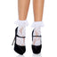 Leg Avenue Liora Lace Net Socks With Ruffle Cuff have a flirty lace ruffle cuff & intricate floral net pattern that's great for everyday wear or costumes. White.