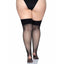 Leg Avenue Lucy Comfort-Fit Fishnet Thigh-High Stockings - Curvy are made from breathable micro net & have comfortable extra-wide bands that won't dig into your thighs. (4)
