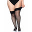 Leg Avenue Lucy Comfort-Fit Fishnet Thigh-High Stockings - Curvy are made from breathable micro net & have comfortable extra-wide bands that won't dig into your thighs. Extra-wide tops.