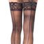 These sheer thigh-highs have a sultry back seam that elongates your legs & silicone-reinforced lace tops so the stockings stay up on their own. (2)