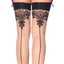 Leg Avenue Tana Sheer Baroque Cuban Heel Back Seam Thigh-Highs have regal baroque patterns at the mid-thigh & Cuban heel, joined by an elongating back seam for a classy look. Details.