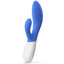 Lelo Ina Wave 2 - Triple-Action Massager -strokes your G-spot with 12 come-hither motions & vibration patterns while stimulating your clitoris with 30% more power. Blue