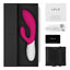 Lelo Ina Wave 2 - Triple-Action Massager -strokes your G-spot with 12 come-hither motions & vibration patterns while stimulating your clitoris with 30% more power. Cerise 3