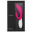 Lelo Ina Wave 2 - Triple-Action Massager -strokes your G-spot with 12 come-hither motions & vibration patterns while stimulating your clitoris with 30% more power. Cerise 4