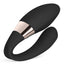 Lelo Tiani Harmony App-Compatible Vibrating Couples' Massager has 2 synchronised motors that sit inside the wearer's vagina & on the clitoris while you control up to 10 vibration modes via the app. Black.