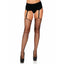Leg Avenue Gem Industrial Net Thigh-High Hold-Up Stockings have unfinished tops for a simple yet versatile look that goes w/ any garter belt in lingerie looks or under everyday wear.