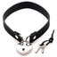 Master Series - Lock-It Heart Choker - faux leather BDSM collar has a lockable metal heart-shaped locket to symbolise ownership in your Dom/sub relationship. (3)