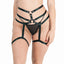 Love in Leather Strappy Studded Leg Garter Harness