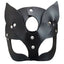 Love In Leather Half Face Mask With Cat Ears has a cat-like design w/ pointed ears to bring your feline fetish fantasies to life.