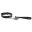 Love in Leather Western Tipped Leather Collar & Leash Set has a Western-style tipped tail, adjustable buckle w/ dual keepers & rotating O-ring to make wearing & attaching the chain leash easy.