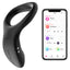 Lovense Diamo Bluetooth Vibrating Cock Ring With Perineal Arm can be worn multiple ways to stimulate the shaft, balls, perineum or a partner's clitoris & is app-compatible for more ways to play. App compatible.