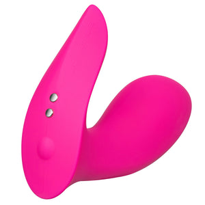 Lovense Flexer Bluetooth Come-Hither Dual G-Spot & Clitoral Vibrator vibrates against your G-spot & clitoris while the neck flexes in a come-hither motion for hands-free fingering sensations. (4)
