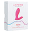 Lovense Flexer Bluetooth Come-Hither Dual G-Spot & Clitoral Vibrator vibrates against your G-spot & clitoris while the neck flexes in a come-hither motion for hands-free fingering sensations. Package. (2)