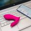 Lovense Flexer Bluetooth Come-Hither Dual G-Spot & Clitoral Vibrator vibrates against your G-spot & clitoris while the neck flexes in a come-hither motion for hands-free fingering sensations. Editorial.