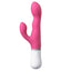 Lovense Nora Bluetooth Rotating Rabbit Vibrator has 3 speeds of reversible rotation in the bulbous G-spot head & 7 vibration patterns in the clitoral arm + more ways to play w/ the free app.