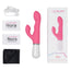 Lovense Nora Bluetooth Rotating Rabbit Vibrator has 3 speeds of reversible rotation in the bulbous G-spot head & 7 vibration patterns in the clitoral arm + more ways to play w/ the free app. Accessories.