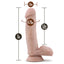 Loverboy The Pool Boy Realistic 7" Dildo has a lightly veined straight shaft that glides like a dream & has a suction cup base for hands-free riding. Dimension.