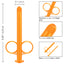 Lube Tube Applicator 2-Pack let you apply water-based lube internally or externally with pinpoint precision. Orange. Features.