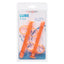 Lube Tube Applicator 2-Pack let you apply water-based lube internally or externally with pinpoint precision. Orange. Package.
