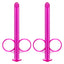 Lube Tube Applicator 2-Pack let you apply water-based lube internally or externally with pinpoint precision. Purple.