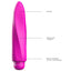 Luminous Myra 10-Speed Ultra-Soft Silicone Bullet Vibrator has a tapered tip & flattened sides for pinpoint or broad stimulation w/ 10 quiet vibration modes to enjoy. Pink-features.