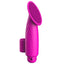 Luminous Thea 10-Speed Finger Vibrator & Tickler Sleeve has a large bristle-covered head for amazing external sensations, w/ 10 quiet vibration modes to enjoy. Pink.