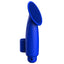 Luminous Thea 10-Speed Finger Vibrator & Tickler Sleeve has a large bristle-covered head for amazing external sensations, w/ 10 quiet vibration modes to enjoy. Blue.