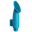 Luminous Thea 10-Speed Finger Vibrator & Tickler Sleeve has a large bristle-covered head for amazing external sensations, w/ 10 quiet vibration modes to enjoy. Turquoise.