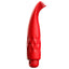 Luminous Zoe 10-Speed Flickering Silicone Bullet Vibrator has a quintuple-layered tip for flickering stimulation in 10 quiet vibration modes to enjoy externally. Red.