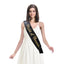 Maid of Honour Party Sash - show your role in your best friend's wedding on a hens' night out. Black