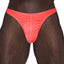  Male Power Barely There Microfibre Bong Thong is made from luxuriously soft microfibre & has a seamed pouch to support + define your package. Coral.