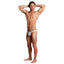 Male Power Euro Male Mesh Mini Pouch Thong lets your intimate assets peek through the see-through fabric while the cheeky-cut design bares your buns. White. (2)