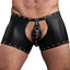 Male Power Fetish Poseidon Wet Look Crotchless Backless Chap Shorts have a removable crotch pouch & backless chaps design to show off your cheeks.