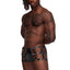 Male Power Fetish Vulcan Wet Look Cage Short Trunks comes in a comfortable boxer-style design w/ cage side cutouts & leash/cuff-compatible O-rings for sexy fun in private or at BDSM parties. (5)