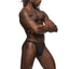  Male Power Magnificence Cutout Jockstrap is made from luxuriously soft microfibre & plush elastic w/ a waist cutout to highlight your package. Black. (5)