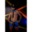Male Power Officer Frisk-Em Sexy Police Costume has black & blue shorts w/ zip-front for fast access to your intimate assets, clip-on badge & collar w/ attached tie. Usage scenarios.