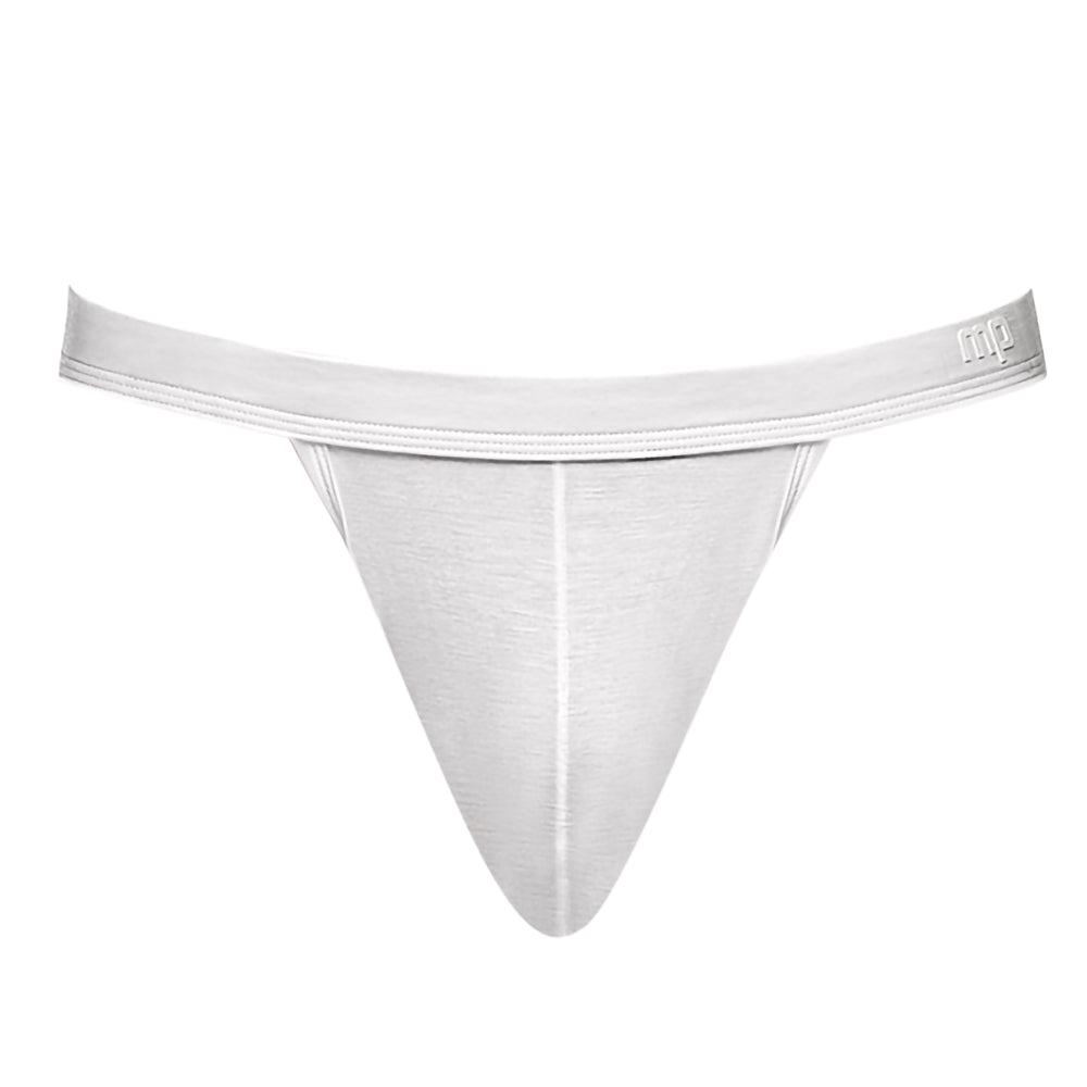 Male Power Pure Comfort Sport Jock is made from moisture-wicking bamboo fabric & supports your package while revealing your buns. White. (5)