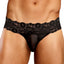 Male Power Scandal-Lace Pinch Back Micro Thong is made from soft, sheer floral lace w/ a stretch mesh pouch to keep your package comfortable.