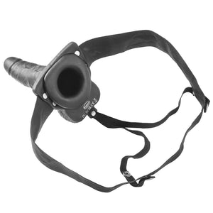 Malesation Vibro Boyfriend Realistic Vibrating Hollow Strap-On has a sculpted G/P-spot head & veiny texture on the hollow, firm shaft that suits men with ED & users of all genders without erections. (2)