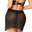 Mapale 2-in-1 Convertible Babydoll Lingerie Set transforms into a babydoll w/ a detachable mesh cutout skirt & has sexy lace, O-ring & cage strap details. (8)
