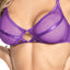 Mapale Strappy Keyhole Racerback Bra & Gartered Panty set is made from sheer mesh w/ strappy accents that follow your body's contours & feature G-hook closures to make alluring cutouts. (4)