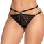Mapale Strappy Mesh & Lace Open Back Panty has a backless design to reveal your cheeks while adjustable straps expose your hips for a sexy look.